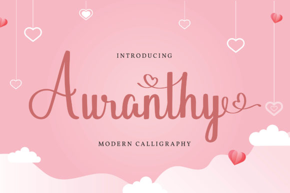 Auranthy Font Review: A Romantic Handwritten Typeface for Creative Projects
