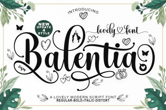 Balentia: A Modern Script Font for Editorial Elegance