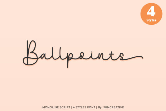 Ballpoints Font: A Timeless Handwritten Typeface for Marketers