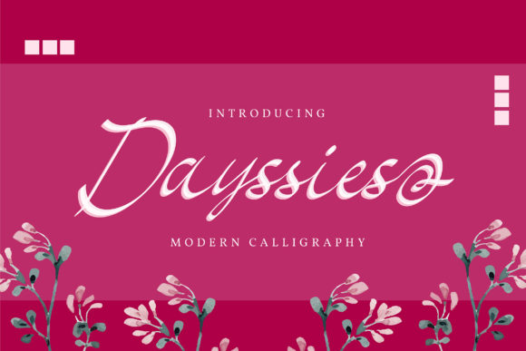 Dayssies Typeface: A Stylish Script for Modern Branding