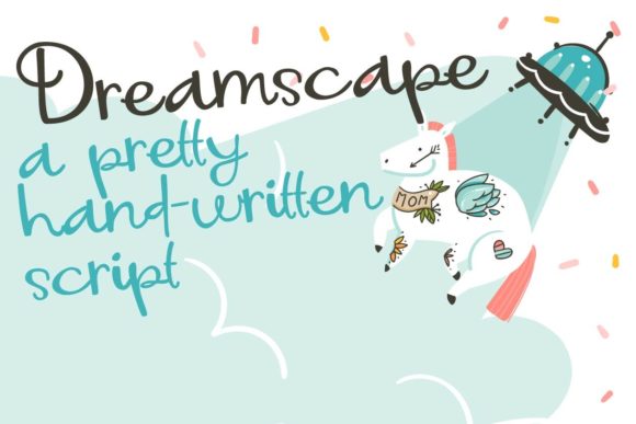 Dreamscape Font: A Romantic Script for Craft Creators