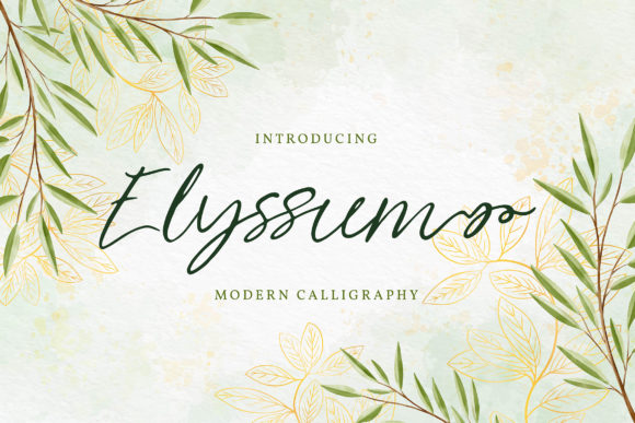 Elyssum Font: A Delicate Display Typeface for Digital Design
