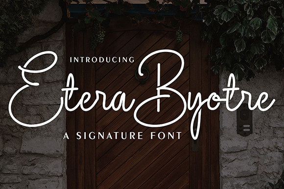 Etera Byotre: A Script Font with Personality