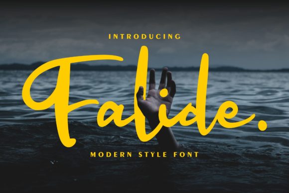 Falide Font: A Classy Handwritten Typeface for Stronger Campaigns