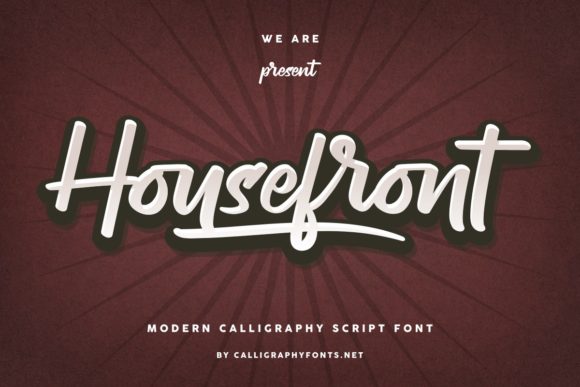 Housefront Font: The Handwritten Touch That Elevates Campaigns