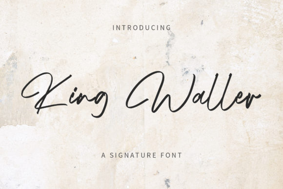 King Waller Font: A Handwritten Typeface for Creative Makers