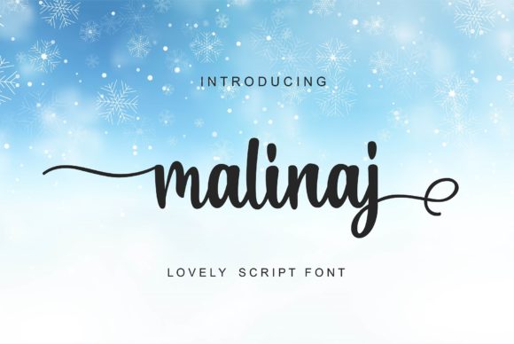 Malinaj: A Handwritten Typeface for Modern Web Design