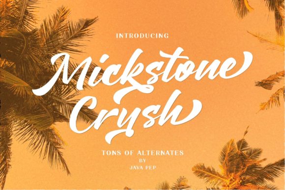 Mickstone Crush: A Beautiful Script Font for Web Design