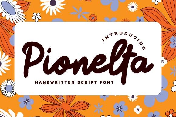 Pionelta: A Handwritten Font That Elevates Your Brand's Visual Story