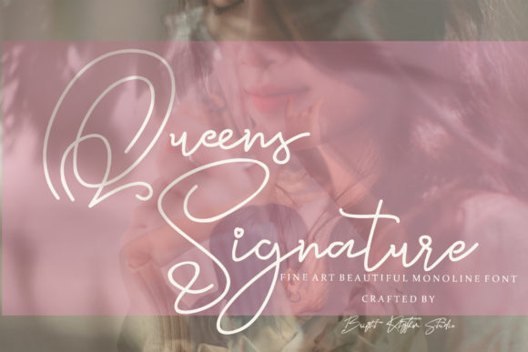 Queens Signature: A Delicate Handwritten Font for Creative Branding