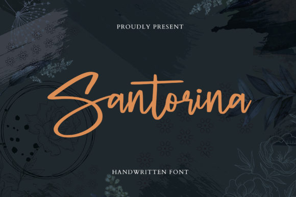 Santorina Font: A Handwritten Typeface for Digital Design