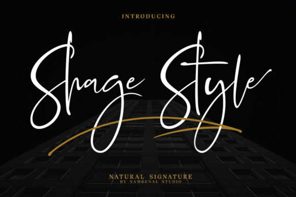 Shage Style Font: A Modern Handwritten Typeface for Branding Projects