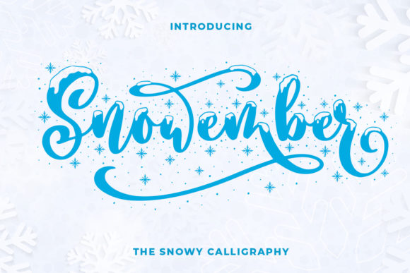 Snowember Font: A Modern Script with a Wintry Touch for Crafters and Makers