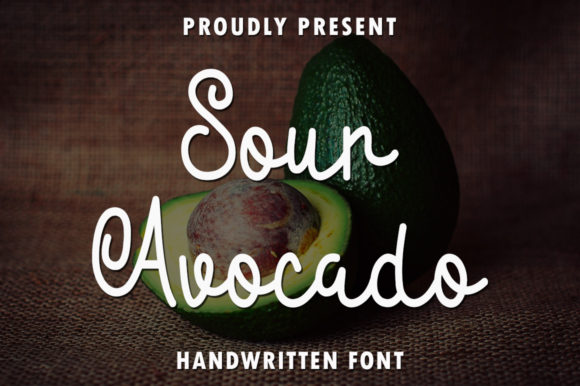 Sour Avocado Font: A Handwritten Typeface for Elegant Craft Projects