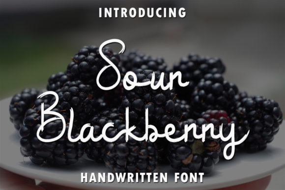 Sour Blackberry Font Review: A Handwritten Typeface for Creative Branding