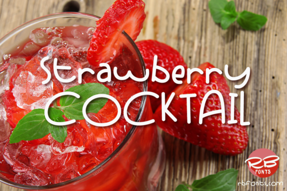 Strawberry Cocktail Font Review: A Handwritten Typeface for Creative Branding
