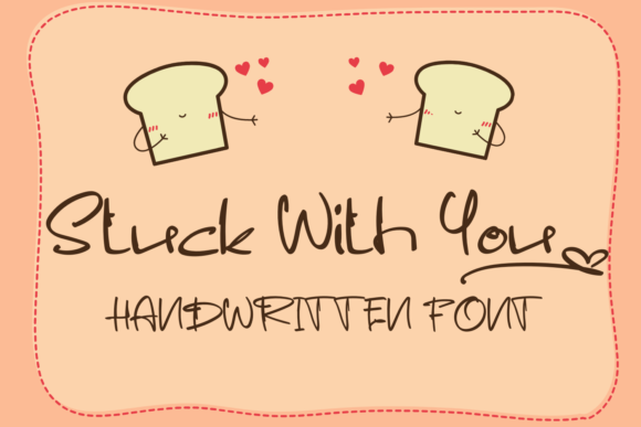 Stuck with You: A Handwritten Font That Brings Your Crafts to Life