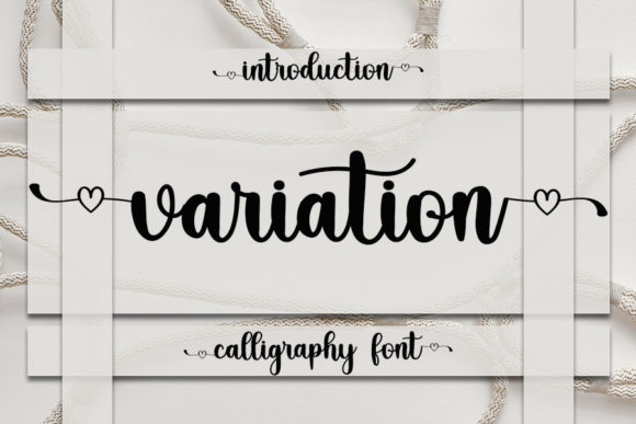 Variation Font: A Romantic Script for Makers and Sellers