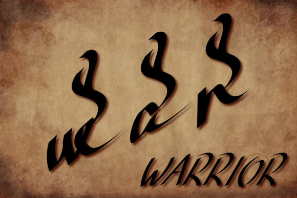War Warrior: A Handwritten Typeface for Editorial Elegance